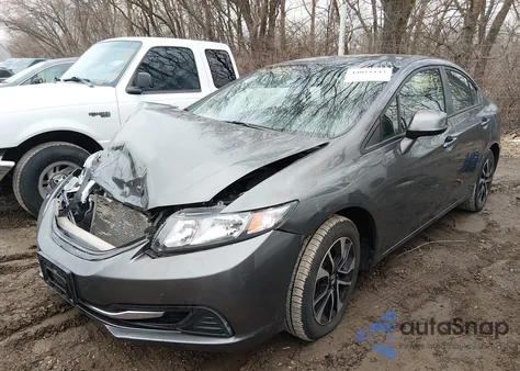 2013 Honda Civic Ex из США, поврежденный, VIN 19XFB2F88DE016120